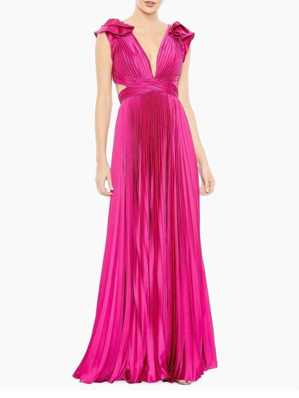 Mac Duggal Pleated Gown NWT Size 0